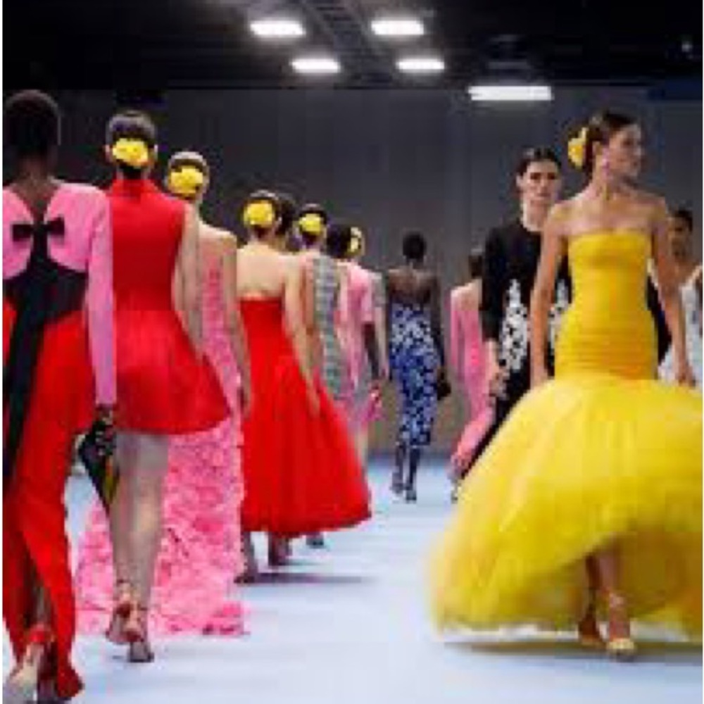 New NWT Carolina Herrera Embroidered Strapless Mermaid Gown Taxi Cab Yellow 8 - Picture 6 of 12